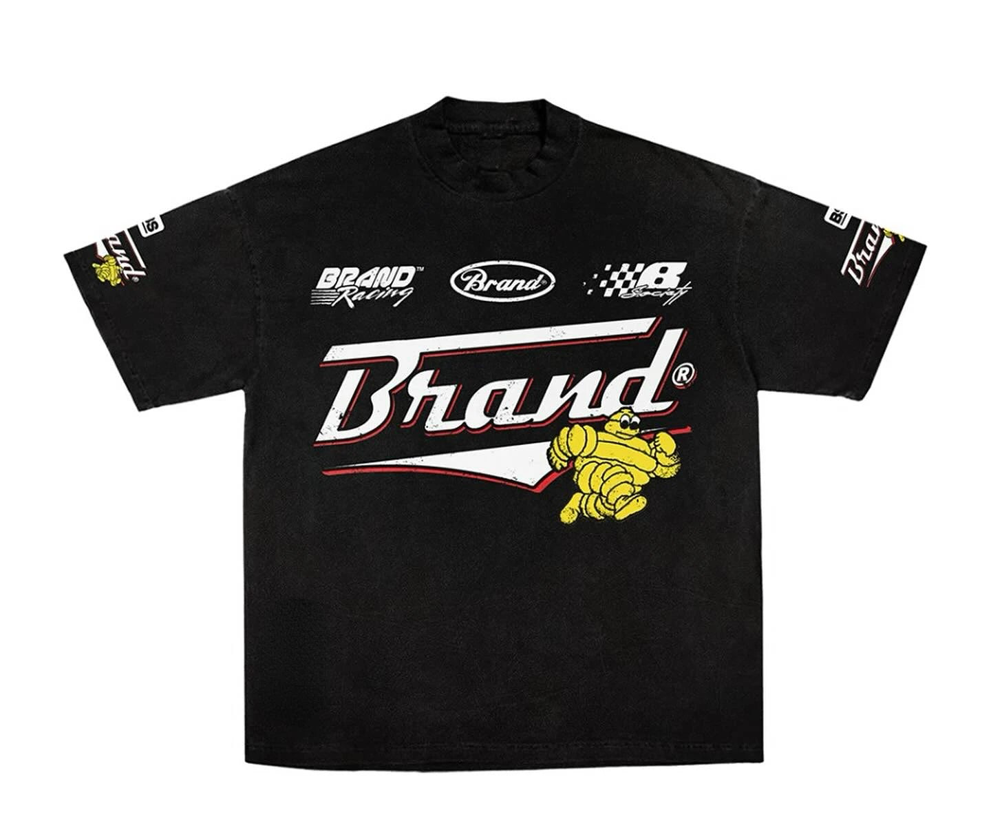 Tshirt Brand Black Racing